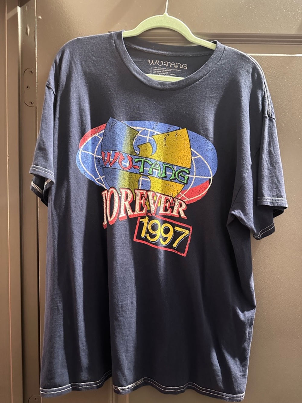 UO Navy Graphic Tour Tee - "Wu-Tang Forever 1997"